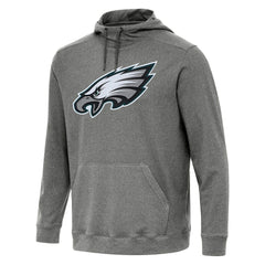 Philadelphia Eagles Antigua Cloud Pullover Hoodie Heather Black | NFL