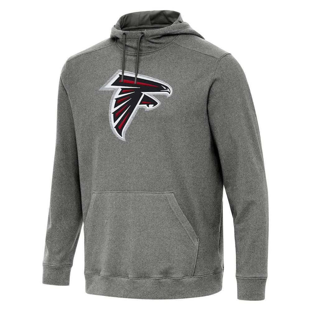 Atlanta Falcons Antigua Cloud Pullover Hoodie Heather Black | NFL