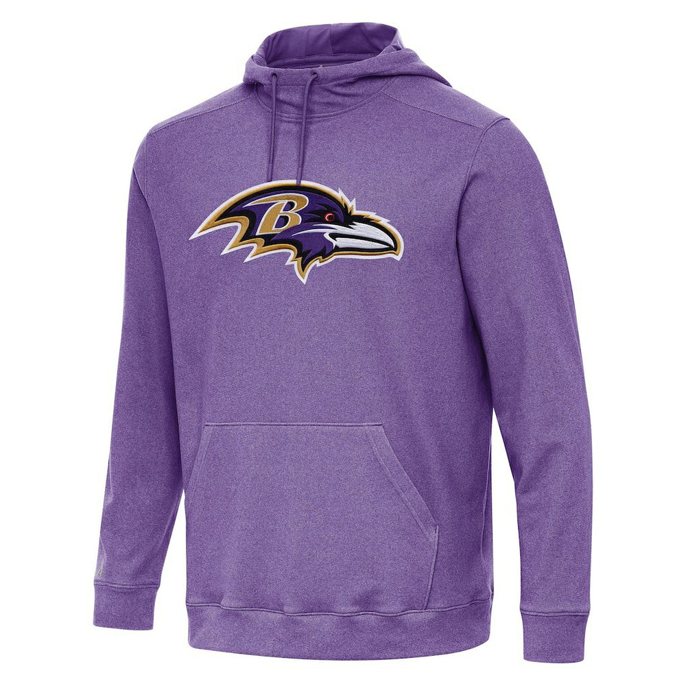 Baltimore Ravens Antigua Cloud Pullover Hoodie Heather Purple | NFL