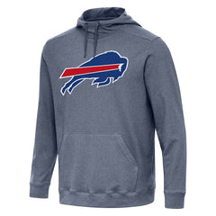 Buffalo Bills Antigua Cloud Pullover Hoodie Heather Navy | NFL