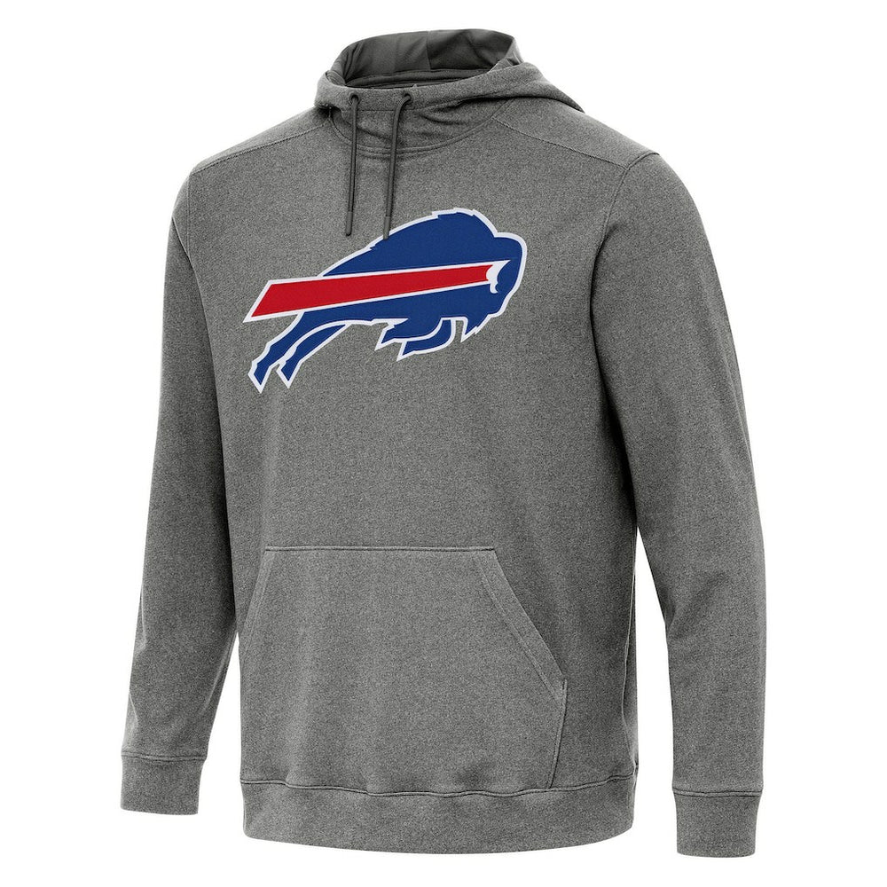 Buffalo Bills Antigua Cloud Pullover Hoodie Heather Black | NFL