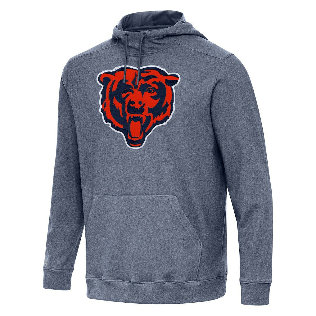 Chicago Bears Antigua Cloud Pullover Hoodie Heather Navy | NFL