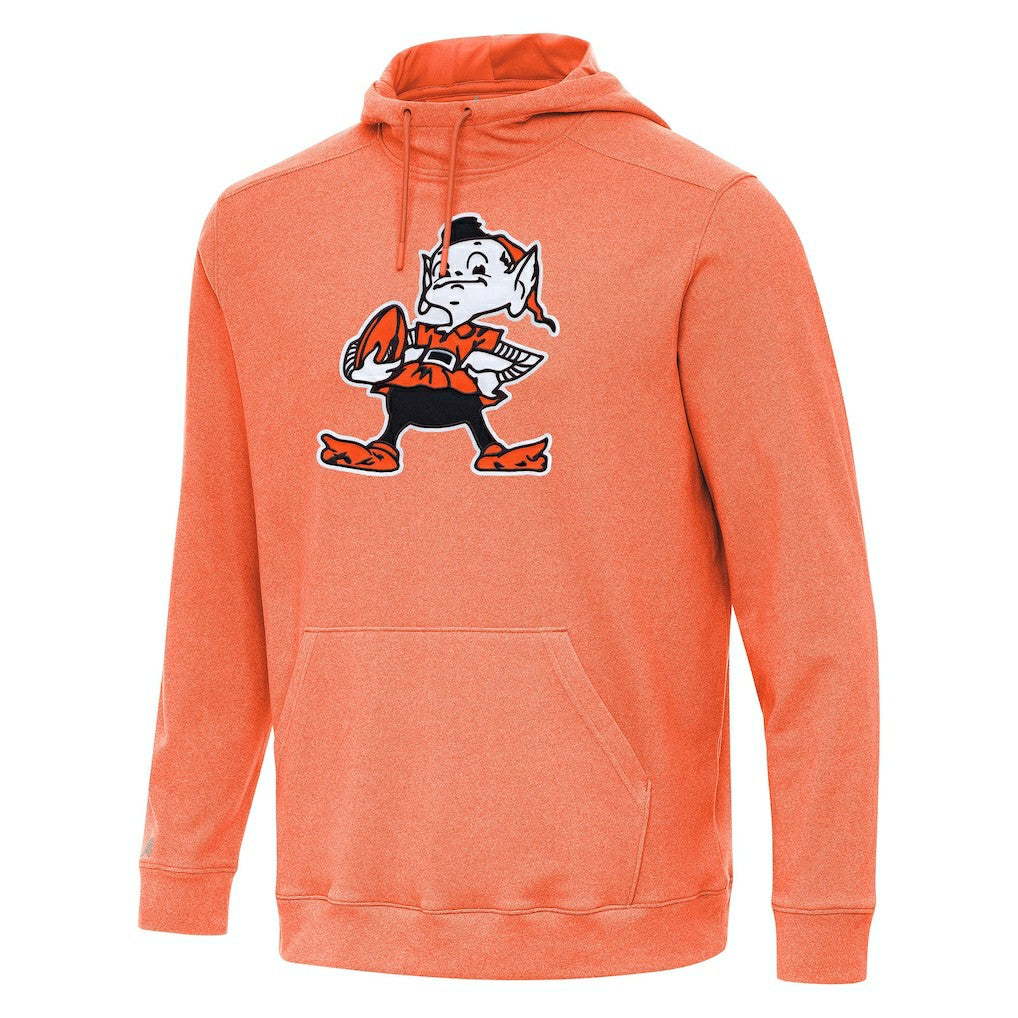 Cleveland Browns Antigua Cloud Pullover Hoodie Heather Orange | NFL