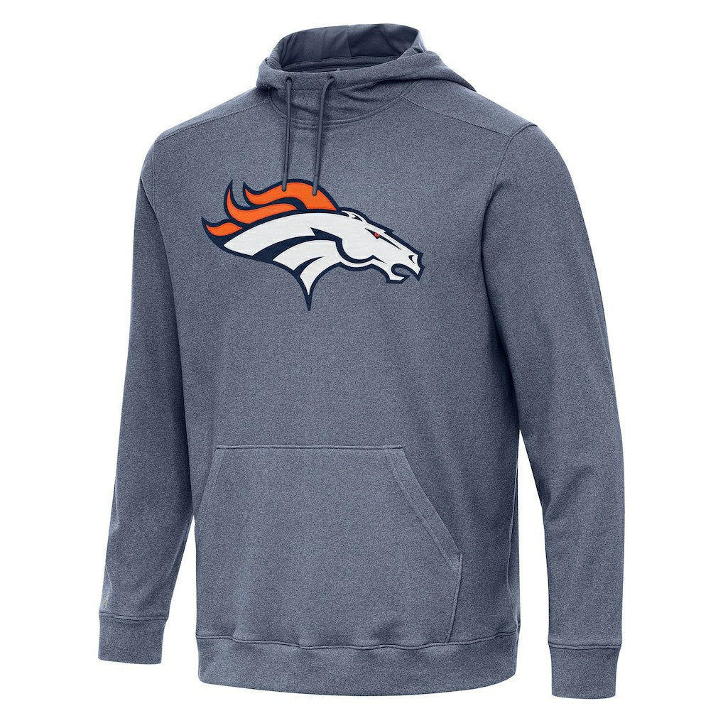 Denver Broncos Antigua Cloud Pullover Hoodie Heather Navy | NFL