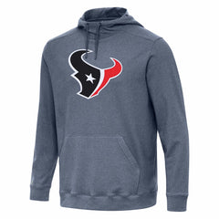 Houston Texans Antigua Cloud Pullover Hoodie Heather Navy | NFL