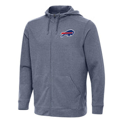 Buffalo Bills Antigua Effortless Full-Zip Hoodie Heather Navy | NFL
