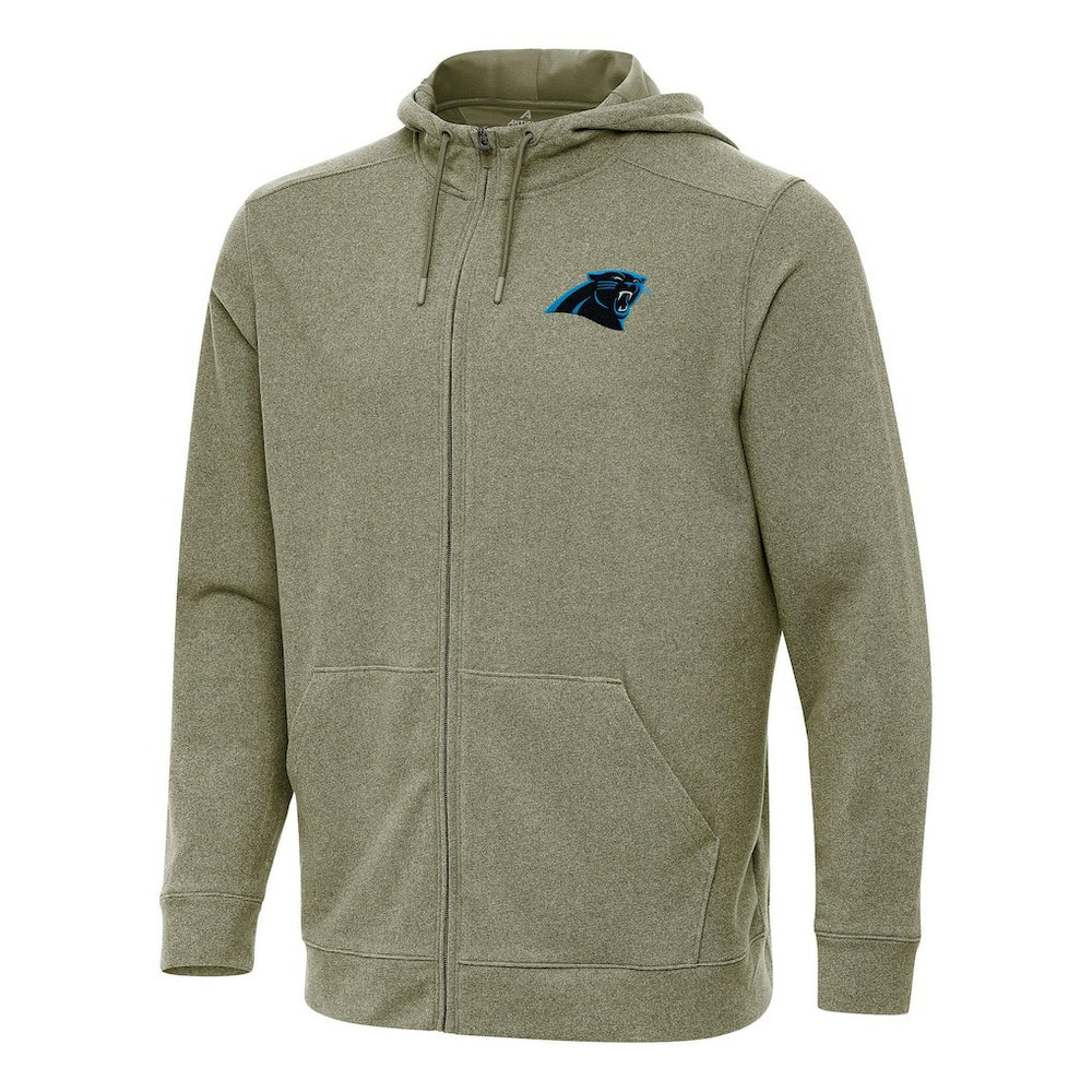 Carolina Panthers Antigua Effortless Full-Zip Hoodie Olive | NFL