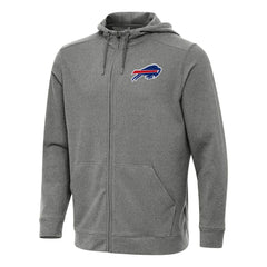 Buffalo Bills Antigua Effortless Full-Zip Hoodie Heather Black | NFL