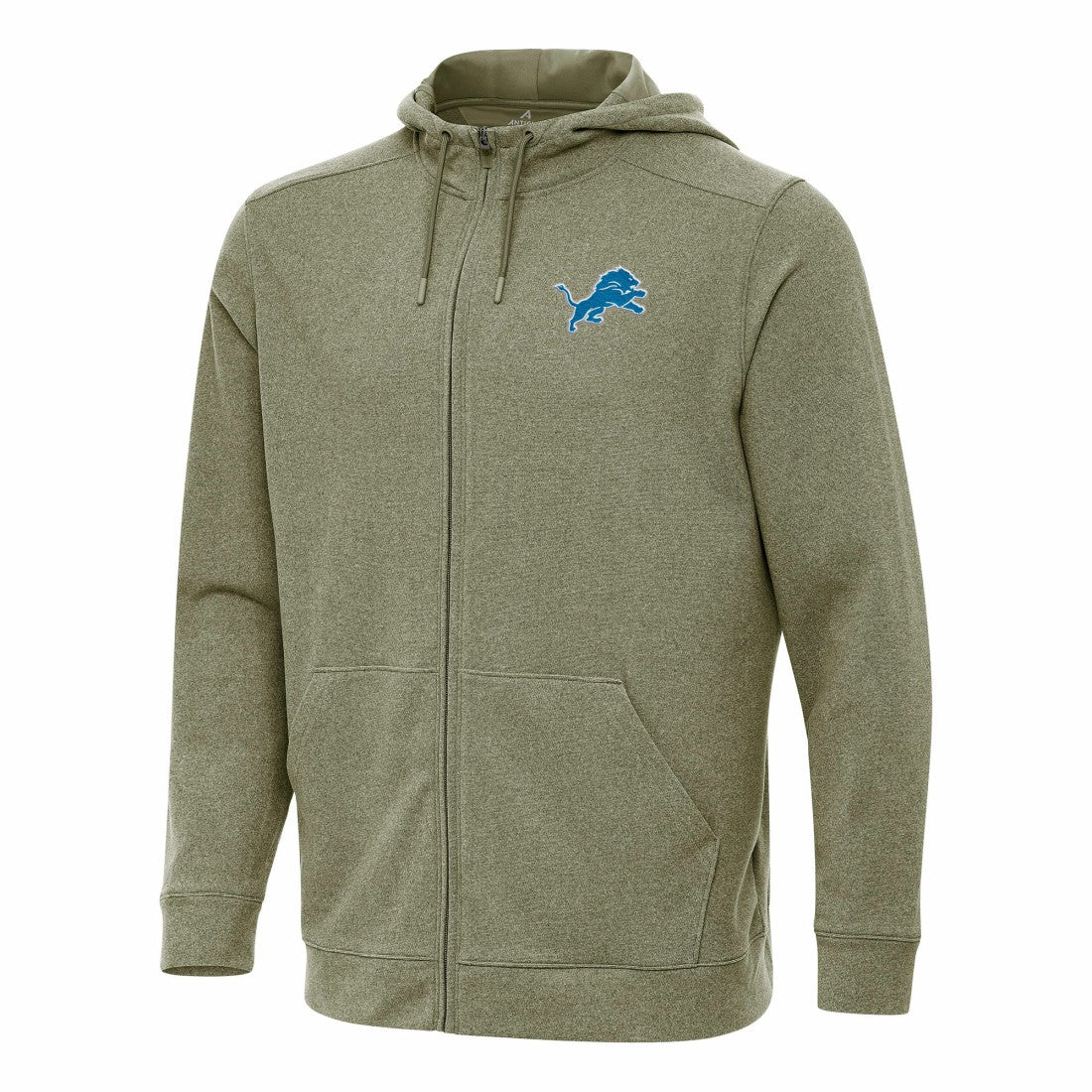 Detroit Lions Antigua Effortless Full-Zip Hoodie Olive | NFL