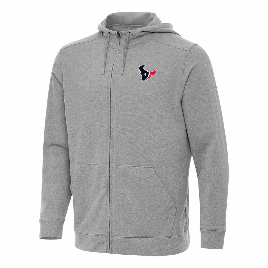 Houston Texans Antigua Effortless Full-Zip Hoodie Heather Gray | NFL