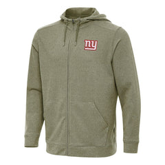 New York Giants Antigua Effortless Full-Zip Hoodie Olive | NFL