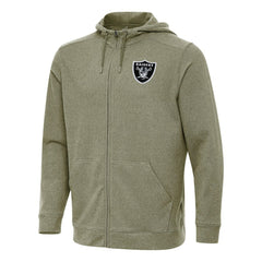 Las Vegas Raiders Antigua Effortless Full-Zip Hoodie Olive | NFL