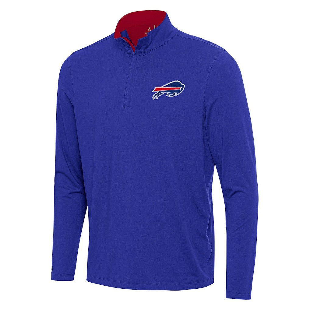 Buffalo Bills Antigua Content Quarter-Zip Pullover Top Royal/Red | NFL