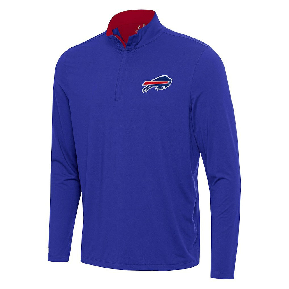 Buffalo Bills Antigua Content Quarter-Zip Pullover Top Royal/Red | NFL