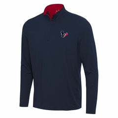 Houston Texans Antigua Content Quarter-Zip Pullover Top Navy/Red | NFL