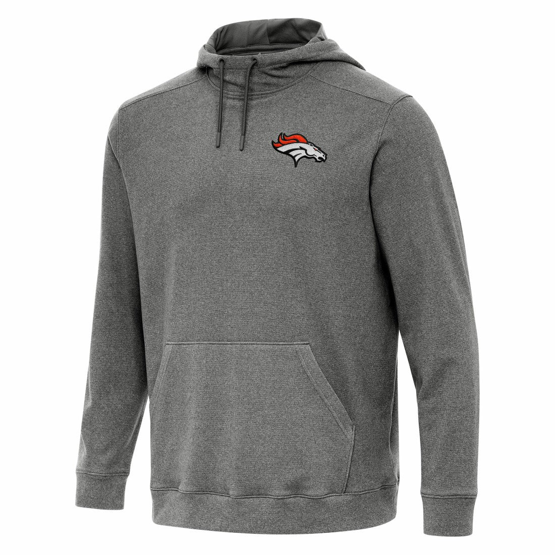 Denver Broncos Antigua Cloud Pullover Hoodie Heather Black | NFL