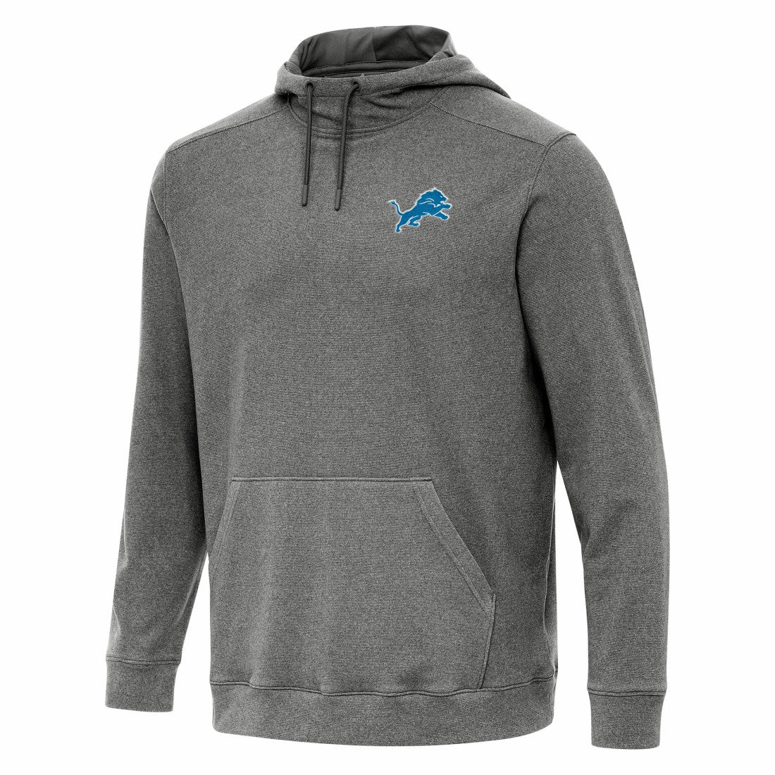 Detroit Lions Antigua Cloud Pullover Hoodie Heather Black | NFL