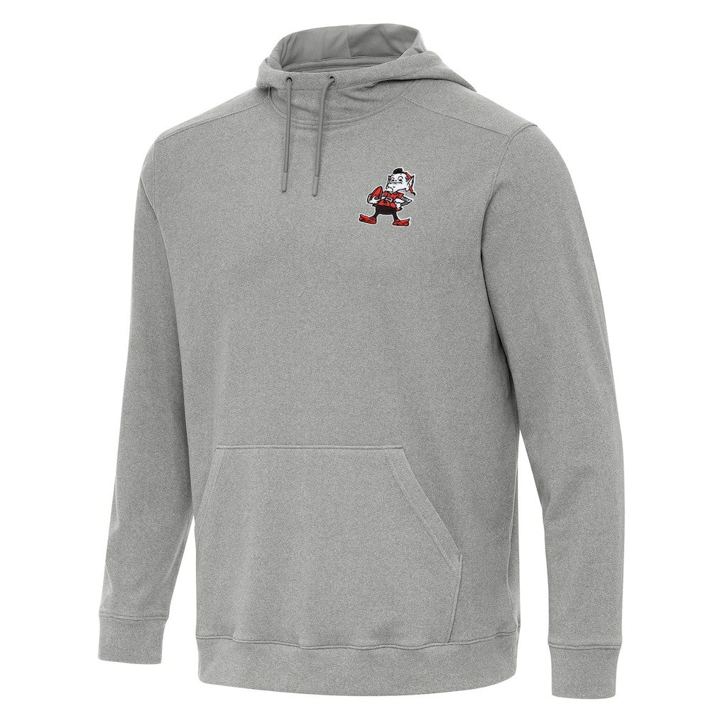 Cleveland Browns Antigua Cloud Pullover Hoodie Heather Gray | NFL