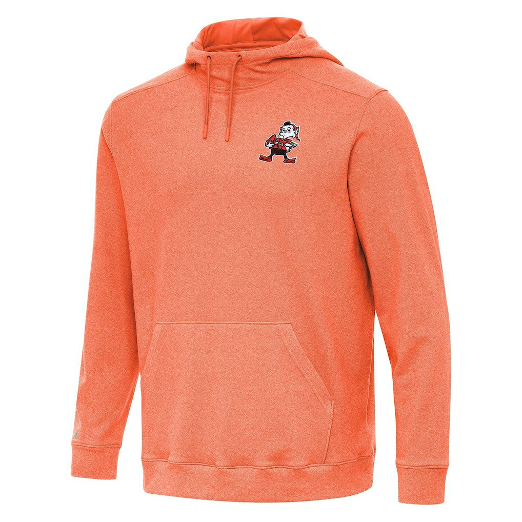 Cleveland Browns Antigua Cloud Pullover Hoodie Heather Orange | NFL
