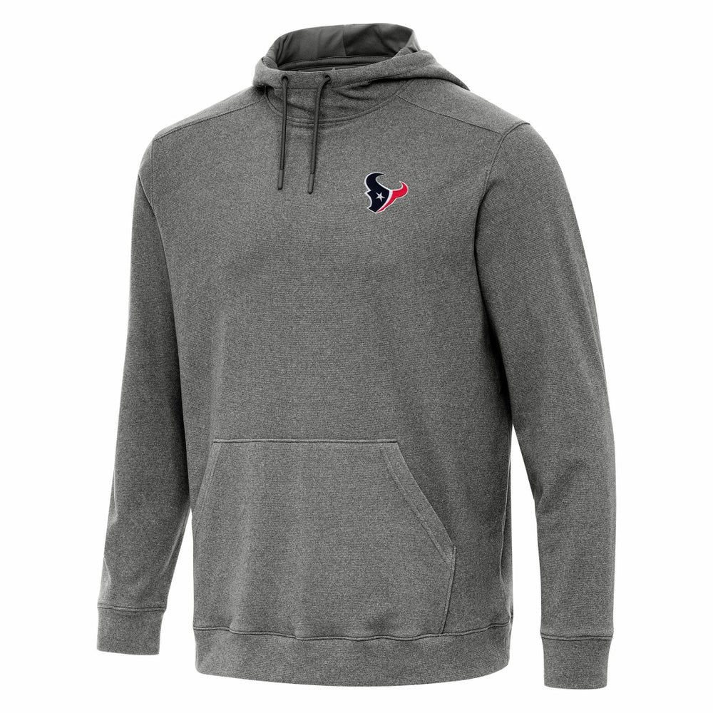 Houston Texans Antigua Cloud Pullover Hoodie Heather Black | NFL