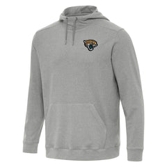 Jacksonville Jaguars Antigua Cloud Pullover Hoodie Heather Gray | NFL