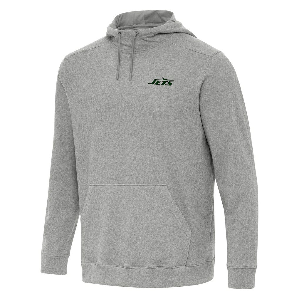 New York Jets Antigua Cloud Pullover Hoodie Heather Gray | NFL