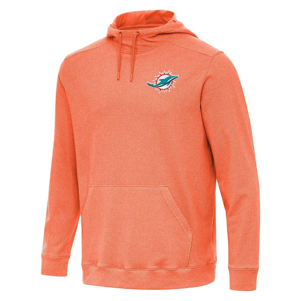 Miami Dolphins Antigua Cloud Pullover Hoodie Heather Orange | NFL