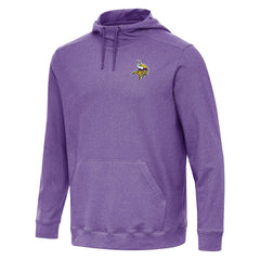 Minnesota Vikings Antigua Cloud Pullover Hoodie Heather Purple | NFL