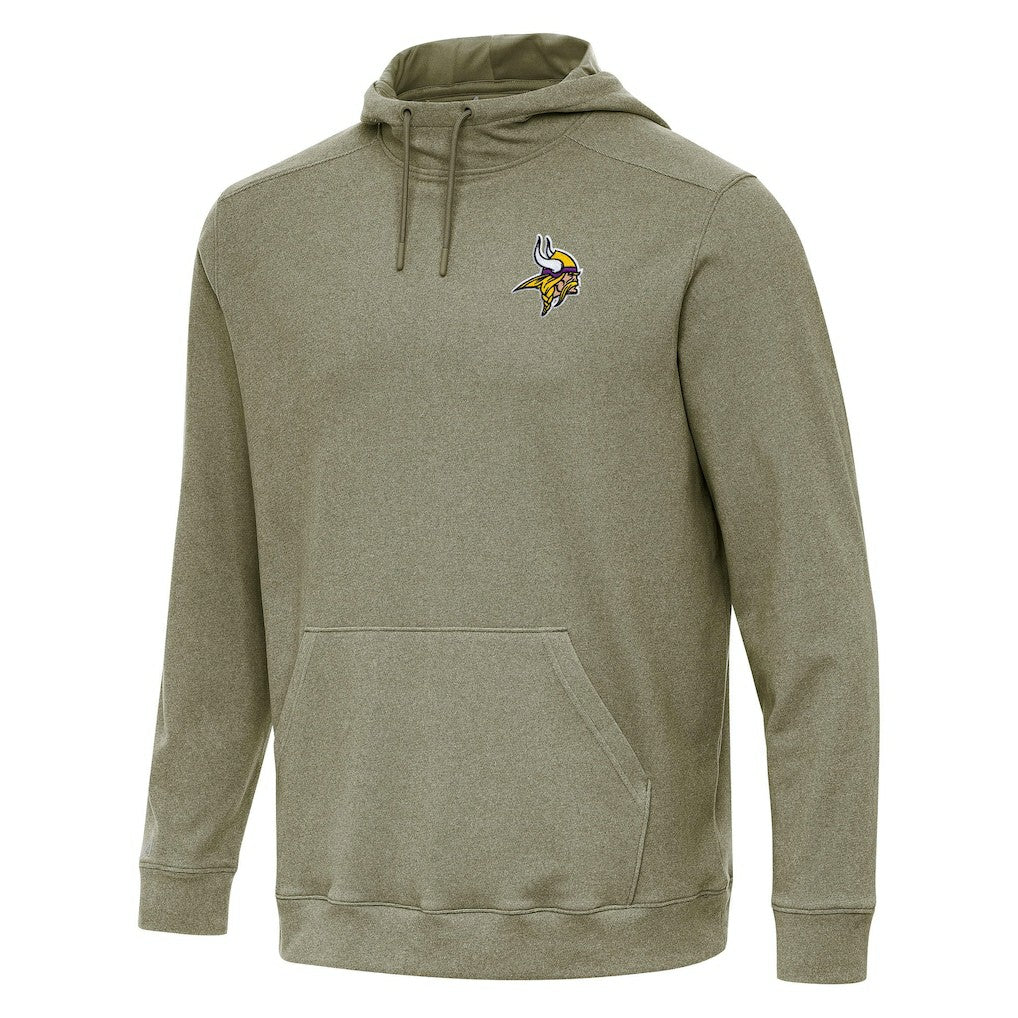 Minnesota Vikings Antigua Cloud Pullover Hoodie Olive | NFL