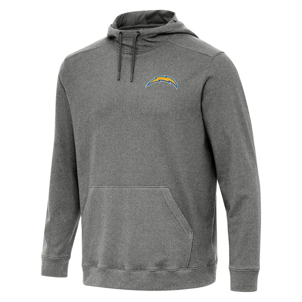 Los Angeles Chargers Antigua Cloud Pullover Hoodie Heather Black | NFL