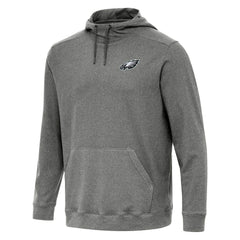 Philadelphia Eagles Antigua Cloud Pullover Hoodie Heather Black | NFL