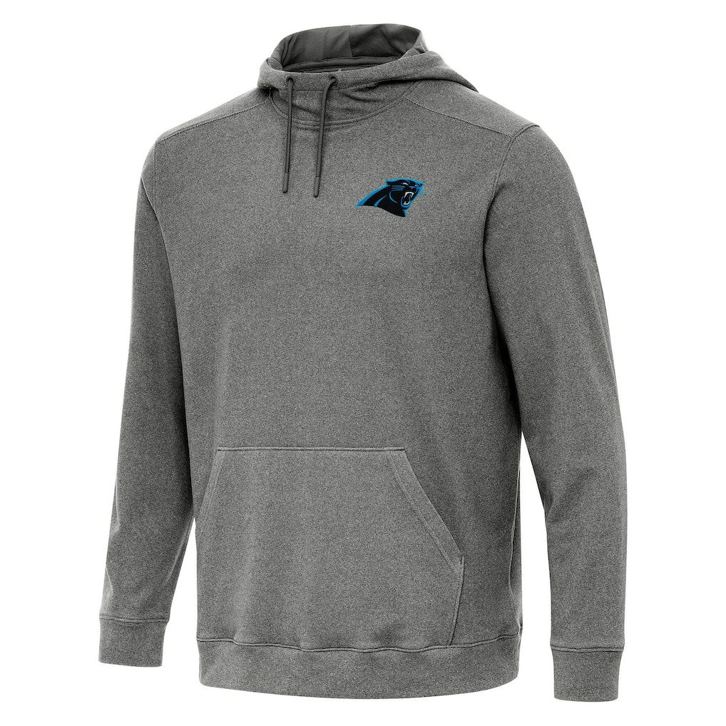 Carolina Panthers Antigua Cloud Pullover Hoodie Heather Black | NFL