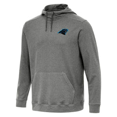 Carolina Panthers Antigua Cloud Pullover Hoodie Heather Black | NFL