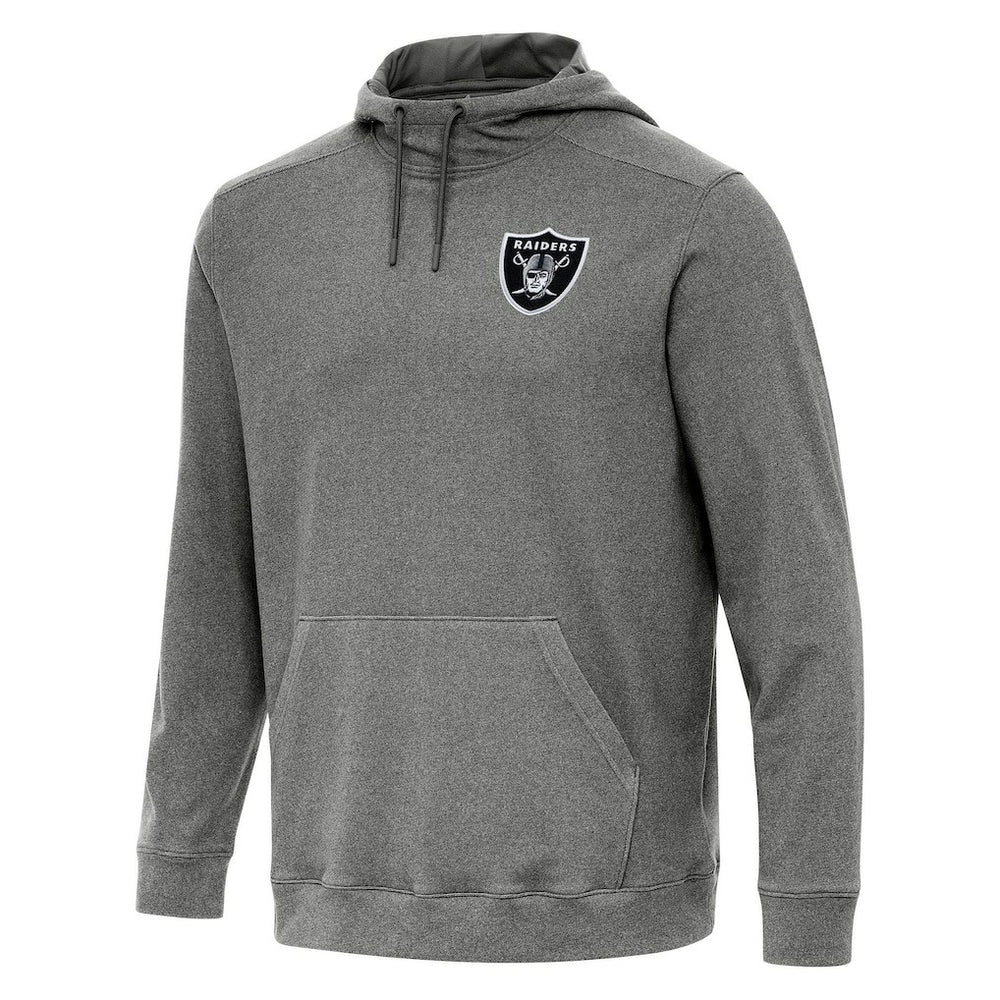 Las Vegas Raiders Antigua Cloud Pullover Hoodie Heather Black | NFL