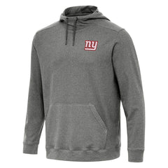 New York Giants Antigua Cloud Pullover Hoodie Heather Black | NFL