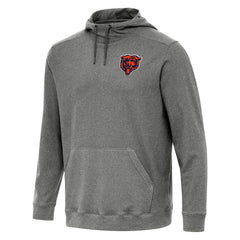 Chicago Bears Antigua Cloud Pullover Hoodie Heather Black | NFL
