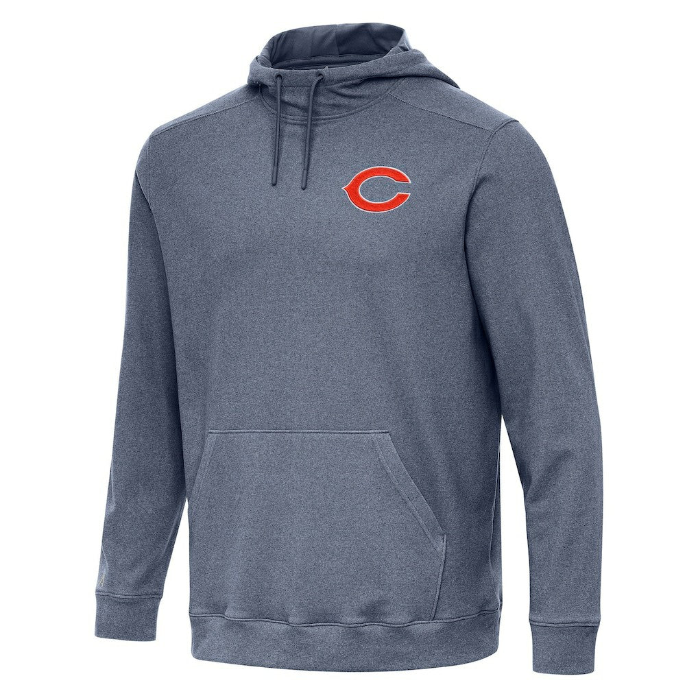 Chicago Bears Antigua Cloud Pullover Hoodie Heather Navy | NFL
