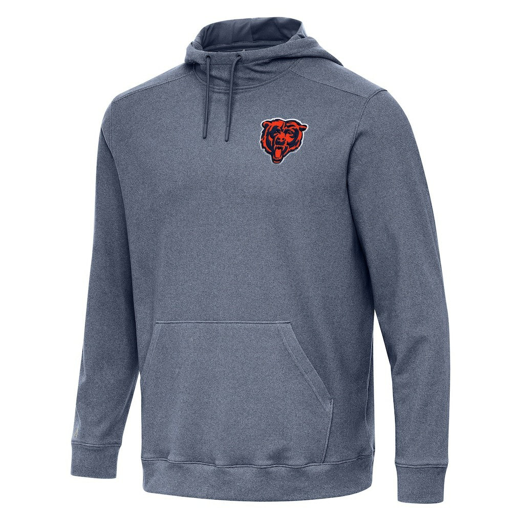 Chicago Bears Antigua Cloud Pullover Hoodie Heather Navy | NFL