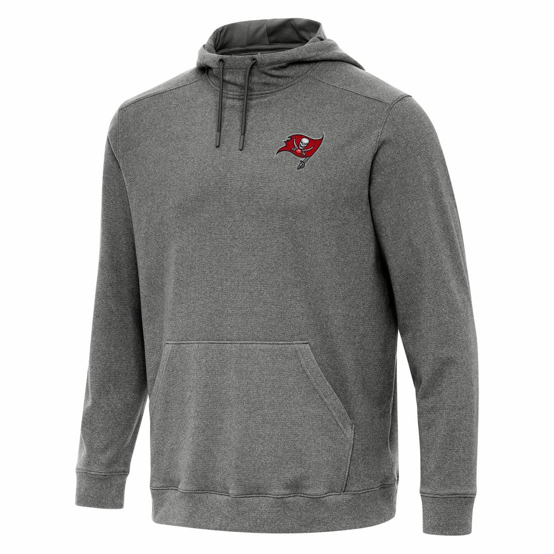 Tampa Bay Buccaneers Antigua Cloud Pullover Hoodie Heather Black | NFL