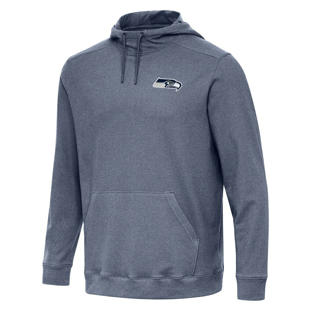 Seattle Seahawks Antigua Cloud Pullover Hoodie Heather College Navy | NFL