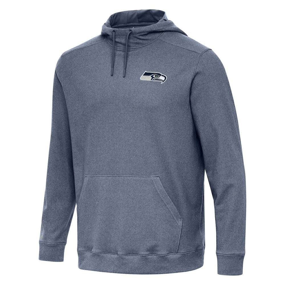 Seattle Seahawks Antigua Cloud Pullover Hoodie Heather College Navy | NFL
