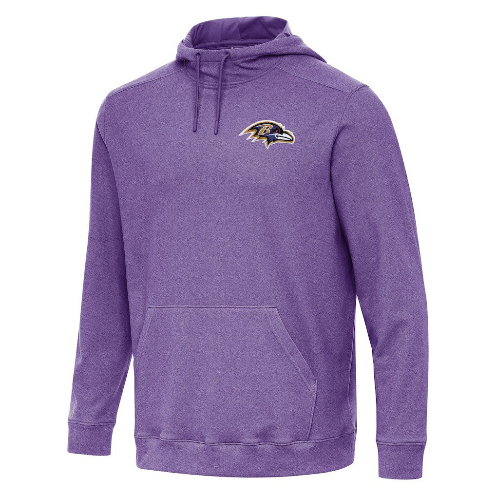Baltimore Ravens Antigua Cloud Pullover Hoodie Heather Purple | NFL