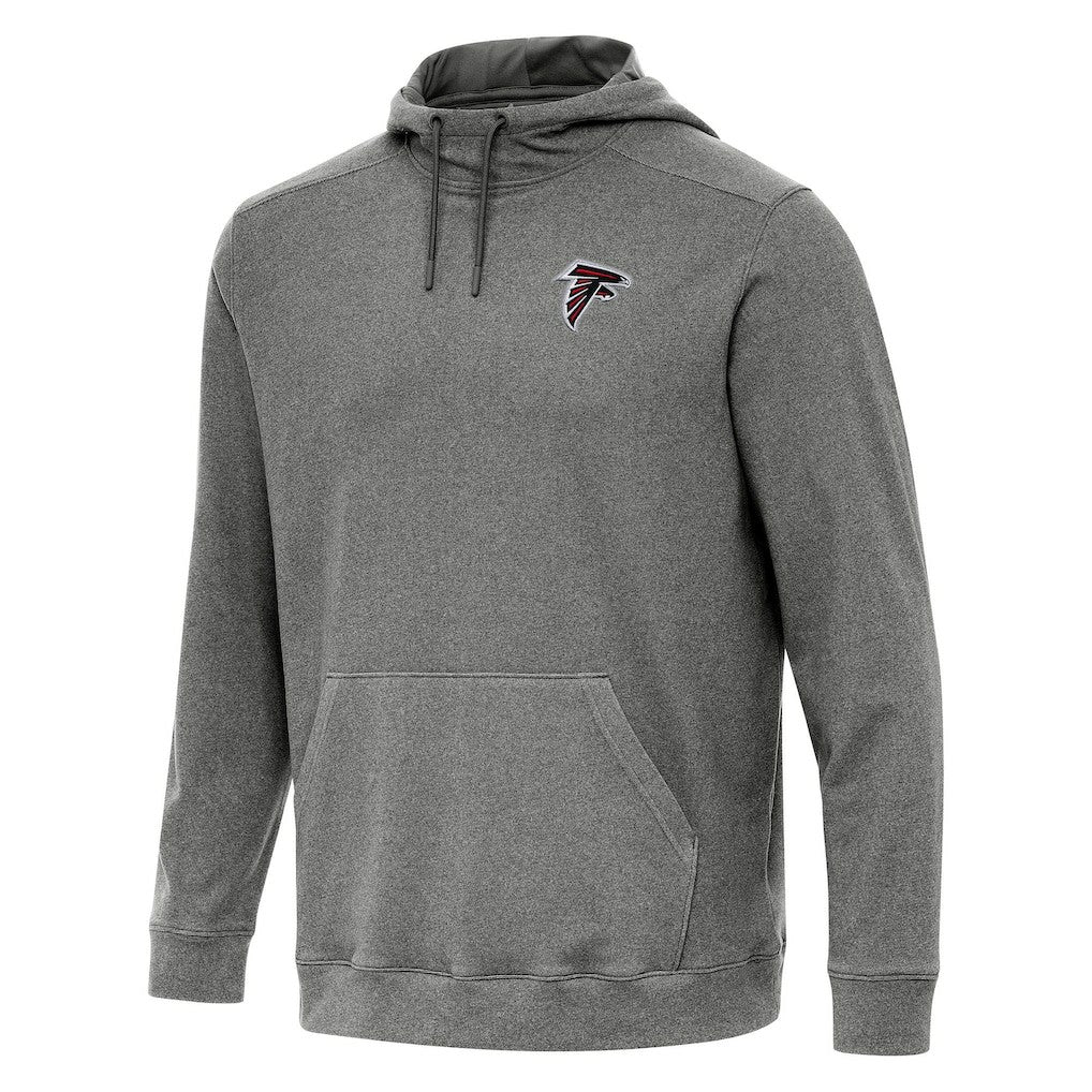 Atlanta Falcons Antigua Cloud Pullover Hoodie Heather Black | NFL