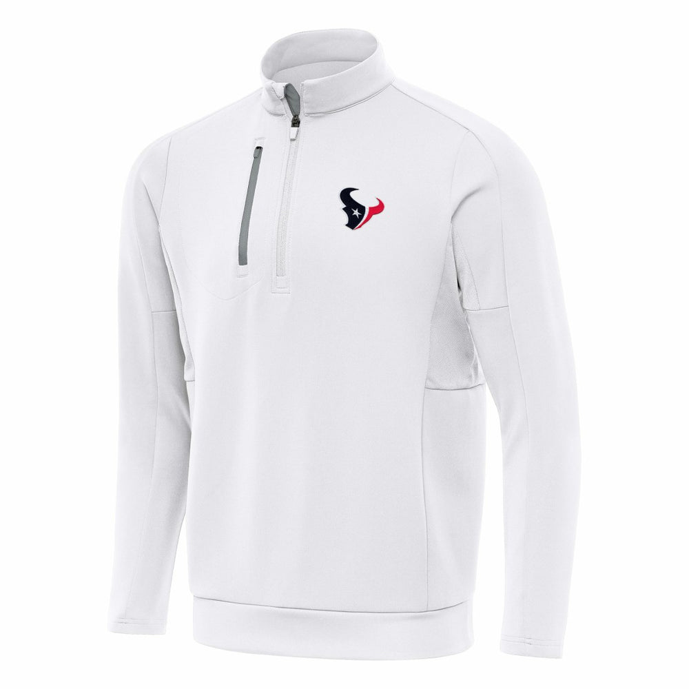 Houston Texans Antigua Generation Quarter-Zip Pullover Top White | NFL
