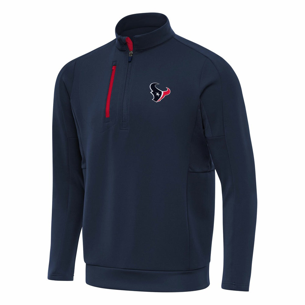 Houston Texans Antigua Generation Quarter-Zip Pullover Top Navy | NFL