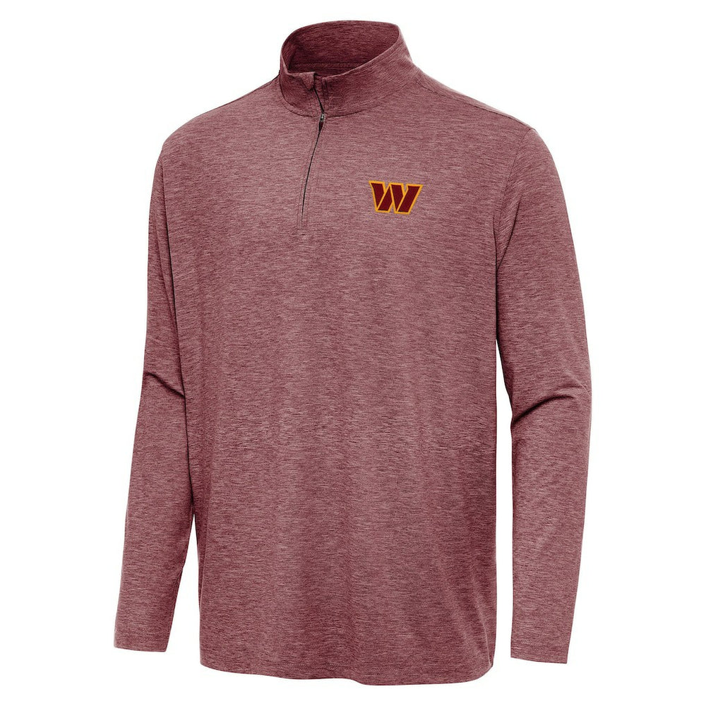 Washington Commanders Antigua Hunk Quarter-Zip Jacket Heather Burgundy | NFL