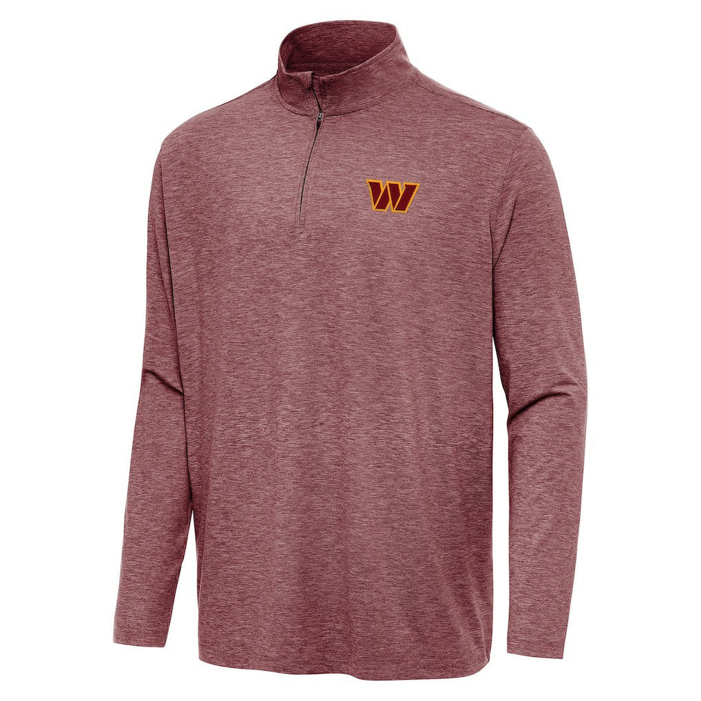 Washington Commanders Antigua Hunk Quarter-Zip Jacket Heather Burgundy | NFL