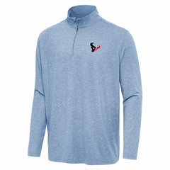 Houston Texans Antigua Hunk Quarter-Zip Jacket Heather Royal | NFL