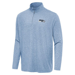 Seattle Seahawks Antigua Hunk Quarter-Zip Jacket Heather Royal | NFL