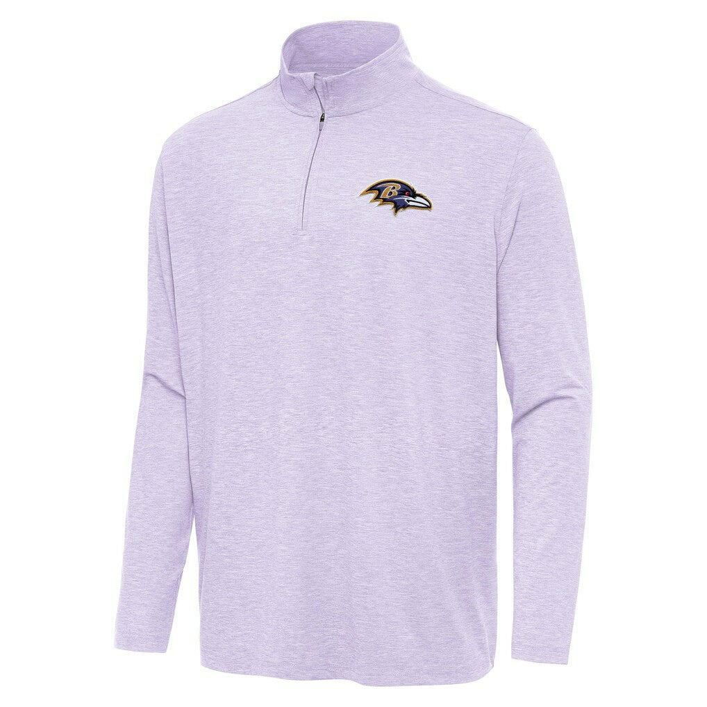 Baltimore Ravens Antigua Hunk Quarter-Zip Jacket Lavender | NFL